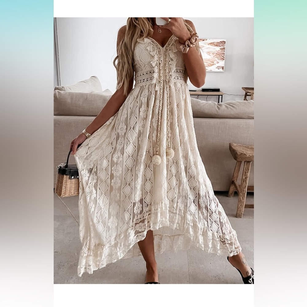 Cupshe White Maxi Dress